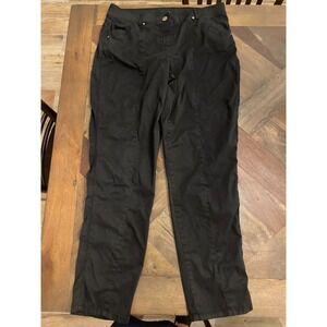 Women's Black Chico's‎ Casual Pants with Zipper Back Pockets Size 10